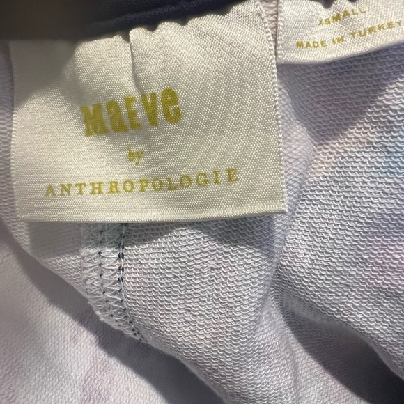 Anthro Maeve Puff Sleeve Floral Sweatshirt XS Mix Print Boho Bloomcore Dainty - Picture 6 of 8